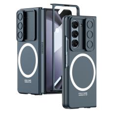 GKK - GKK Samsung Galaxy Z Fold5 Fodral Äkta läder - Grön