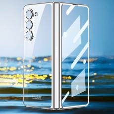 GKK - GKK Samsung Galaxy Z Fold5 Fodral Electroplaterat PC - Silver