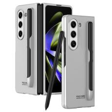 GKK - GKK Samsung Galaxy Z Fold5 Fodral - Hård PC Ultra Tunn - Silver