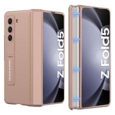 GKK - GKK Samsung Galaxy Z Fold5 Fodral Kickstand PC - Guld