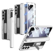 GKK - GKK Samsung Galaxy Z Fold5 Fodral Kickstand PC - Silver