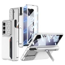 GKK - GKK Samsung Galaxy Z Fold5 Fodral PC med kortfack - Silver