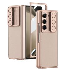 GKK - GKK Samsung Galaxy Z Fold5 Fodral PU Läder - Roséguld