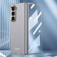 GKK - GKK Samsung Galaxy Z Fold5 Fodral - Stöttåligt PC - Grå