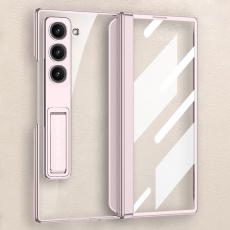 GKK - GKK Samsung Galaxy Z Fold6 5G Fodral Kickstand PC - Ljusrosa