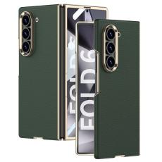 GKK - GKK Samsung Galaxy Z Fold6 Fodral Electroplated PC + PU - Midnattsgr&ouml;n