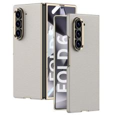 GKK - GKK Samsung Galaxy Z Fold6 Fodral Electroplated PC + PU - Titanium Grey