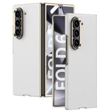GKK - GKK Samsung Galaxy Z Fold6 Fodral Electroplated PC + PU - Vit