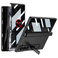 GKK - GKK Samsung Galaxy Z Fold6 Fodral - Hård PC med Privat Skärm - Svart
