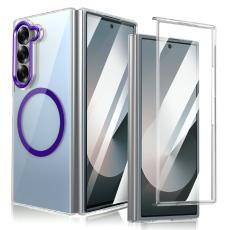 GKK - GKK Samsung Galaxy Z Fold6 Fodral Hard PC Klar - Lila