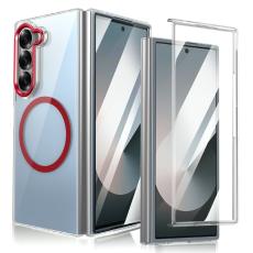 GKK - GKK Samsung Galaxy Z Fold6 Fodral Hard PC Klart - R&ouml;d