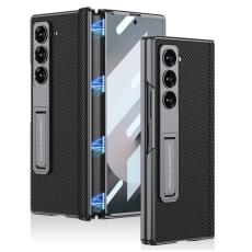 GKK - GKK Samsung Galaxy Z Fold6 Fodral Kickstand PC - Kolfiber - Svart