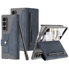 GKK - GKK Samsung Galaxy Z Fold6 Fodral Kickstand PC+PU - Gr&aring;