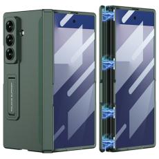 GKK - GKK Samsung Galaxy Z Fold7 Fodral &Auml;kta l&auml;der - Gr&ouml;n