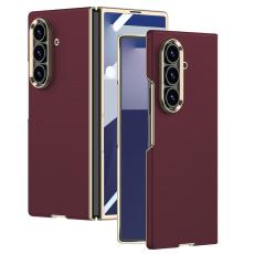 GKK - GKK Samsung Galaxy Z Fold7 Fodral Electroplated PC + PU - R&ouml;d