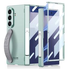 GKK - GKK Samsung Galaxy Z Fold7 Fodral - Gr&ouml;n - Magnetisk Hinge PC