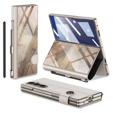 GKK - GKK Samsung Galaxy Z Fold7 Fodral - H&aring;rd PC + PU - Champagne