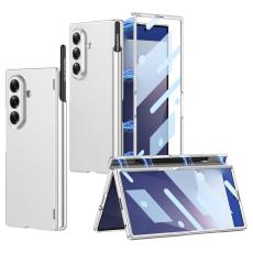 GKK - GKK Samsung Galaxy Z Fold7 Fodral Magnetisk Hinge PC - Silver