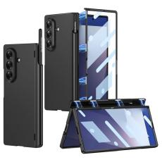 GKK - GKK Samsung Galaxy Z Fold7 Fodral Magnetisk Hinge PC - Svart