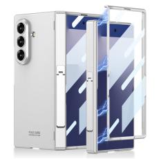 GKK - GKK Samsung Galaxy Z Fold7 Fodral - PC + H&auml;rdat Glas - Silver
