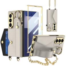 GKK - GKK Samsung Galaxy Z Fold7 Fodral - PU Rem Kickstand - Gr&aring;