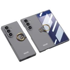 GKK - GKK Samsung Galaxy Z Fold7 Fodral - Slim Hard PC + TempeR&ouml;d Glass - Gr&aring;