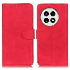 KHAZNEH - KHAZNEH OnePlus 13R 5G Fodral PU Läder Retro - Röd