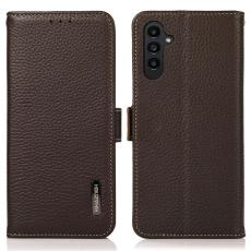 KHAZNEH - KHAZNEH Samsung Galaxy A26 5G Fodral Äkta läder - Brun