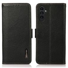KHAZNEH - KHAZNEH Samsung Galaxy A26 5G Fodral Äkta läder - Svart
