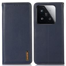 KHAZNEH - KHAZNEH Xiaomi 15T Fodral Wallet Äkta läder - Blå