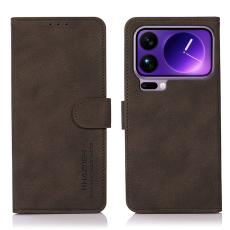 KHAZNEH - KHAZNEH Xiaomi 17 Pro Max Pl&aring;nboksfodral Anti Scratch Konstl&auml;der - Brun