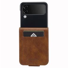 LC.imeeke - LC.IMEEKE f&ouml;r Samsung Galaxy Z Flip4 5G Fodral PU L&auml;der - Brun