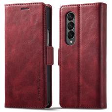 LC.imeeke - LC.IMEEKE för Samsung Galaxy Z Fold3 5G Fodral PU Läder - Röd
