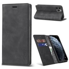 LC.imeeke - LC.IMEEKE Fodral för iPhone 11 - Starkt Magnetiskt PU Läder - Svart