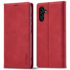 LC.imeeke - LC.IMEEKE Fodral f&ouml;r Samsung Galaxy S23 FE - Mikrofiberl&auml;der - R&ouml;d