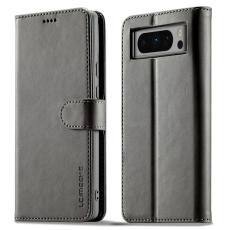 LC.imeeke - LC.IMEEKE Google Pixel 8 Pro Fodral PU Läder - Grå