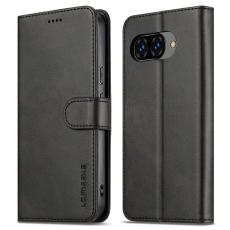 LC.imeeke - LC.IMEEKE Google Pixel 9a Fodral &Auml;kta l&auml;der - Svart