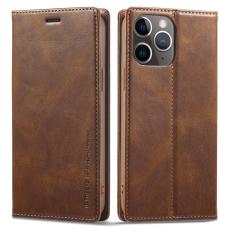 LC.imeeke - LC.IMEEKE iPhone 11 Pro Fodral Äkta läder - Brun