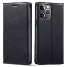 LC.imeeke - LC.IMEEKE iPhone 11 Pro Fodral Äkta läder - Svart