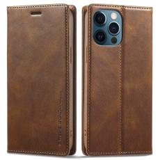 LC.imeeke - LC.IMEEKE iPhone 12 / 12 Pro Fodral PU Läder - Brun