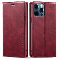 LC.imeeke - LC.IMEEKE iPhone 12 / 12 Pro Fodral PU Läder - Röd