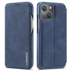 LC.imeeke - LC.IMEEKE iPhone 13 Fodral i Äkta läder - Blå