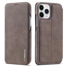 LC.imeeke - LC.IMEEKE iPhone 13 Pro Fodral i Vintage PU Läder - Kaffe
