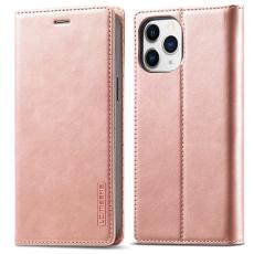 LC.imeeke - LC.IMEEKE iPhone 13 Pro Max Skal Äkta läder - Rose Gold