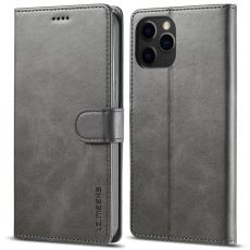 LC.imeeke - LC.IMEEKE iPhone 13 Pro Max Skal i PU-l&auml;der - Gr&aring;