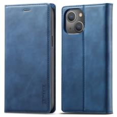 LC.imeeke - LC.IMEEKE iPhone 14 Fodral PU Läder - Flip Folio - Blå