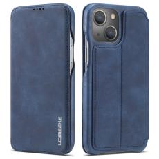 LC.imeeke - LC.IMEEKE iPhone 14 Fodral PU Läder - Ställfunktion - Blå