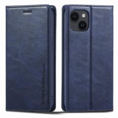 LC.imeeke - LC.IMEEKE iPhone 14 Fodral RFID Blocking PU Läder - Blå