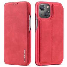 LC.imeeke - LC.IMEEKE iPhone 14 Plus Fodral i Anti-fingeravtryck PC+PU - Röd