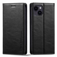 LC.imeeke - LC.IMEEKE iPhone 14 Plus Fodral i PU-läder - Svart